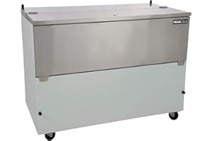 PEAKCOLD School Cafeteria Milk Cooler and Refrigerator