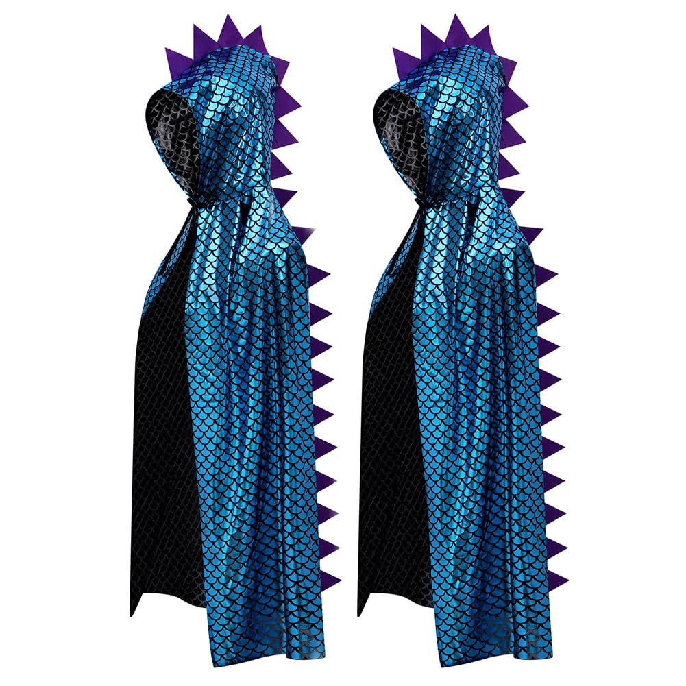 HKSICHENGKEJIUK Halloween Dinosaur Dragon Hooded Cloak Children's Witch Cosplay Costume Cape Dress Up Clothes Boy Girl Toddler