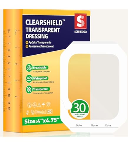 Amazon.com: Nexcare Tegaderm Transparent Dressings 4 Inches X 4-3