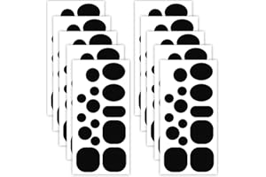 10 Sheets/150pcs Puffer Down Jacket Patches, Multiple Shapes & Sizes Nylon Fabric Repair Patch Tear-Resistant Black Self-Adhe