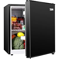 Mini Fridge, TECCPO 1.7 Cu.Ft. Small Refrigerator, Energy Star, 6 Adjustable Thermostat Control, One-touch Easy Defrost…