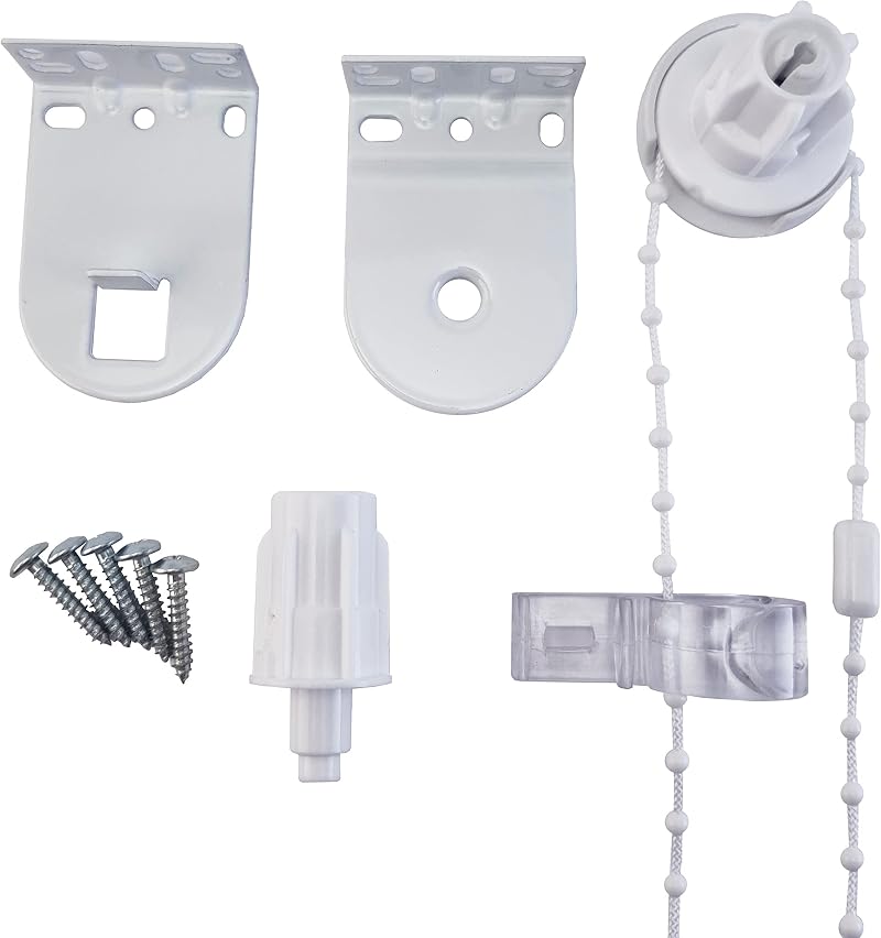FURNISHED 25mm Metal Bracket Upgrade Roller Blind Fittings White Heavy Duty