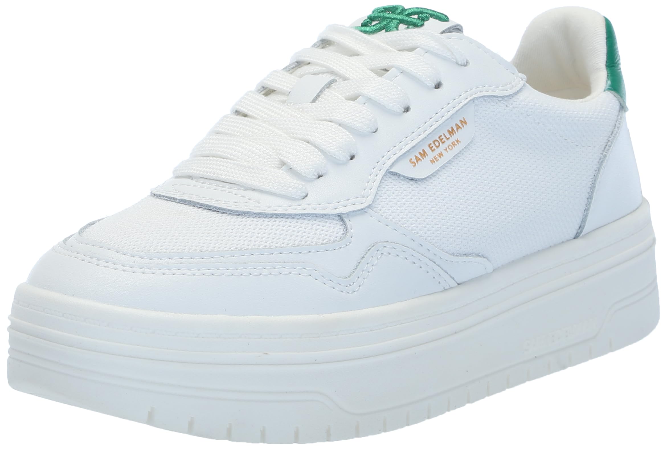 Sam Edelman Blaine Sneaker White/Botanical Green 11 Medium