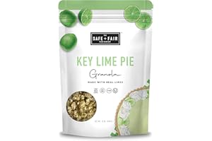 THE SAFE + FAIR FOOD COMPANY Safe + Fair Key Lime Pie Granola – Gluten-Free, Dairy-Free & Vegan Snack – Allergen-Free, Non-GMO, and No Artificial Ingredients - 12oz