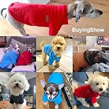 HuaLiSiJi Fleece Small Dog Hoodie XS 1-2 lb Blue Pink Elasticity Warmth view 5