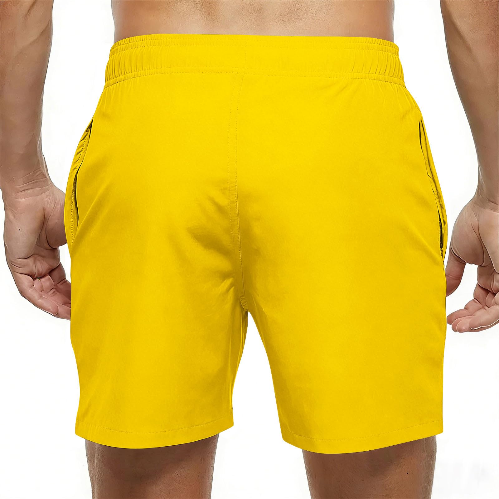 Mens Swim Trunks Funny Face Summer Beach Board Shorts Drawstring Elastic Waist Running Shorts Cute Casual Swimwear