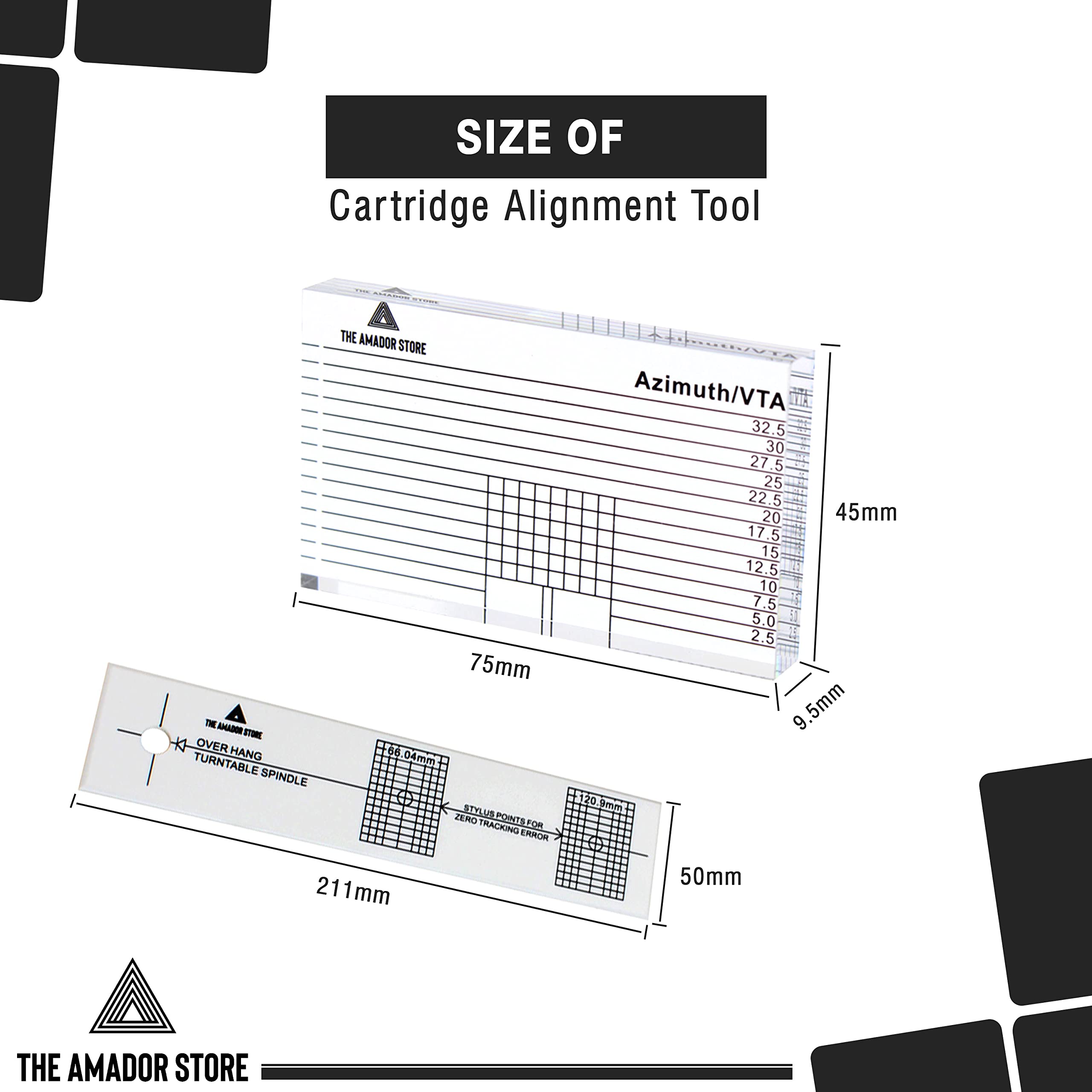 Mua The Amador Store Turntable Phono Cartridge Stylus Alignment ...