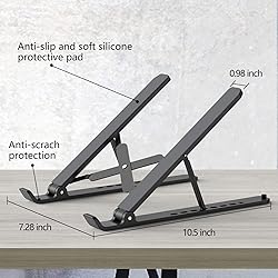 Tonmom Laptop Stand for Desk, Adjustable Laptop