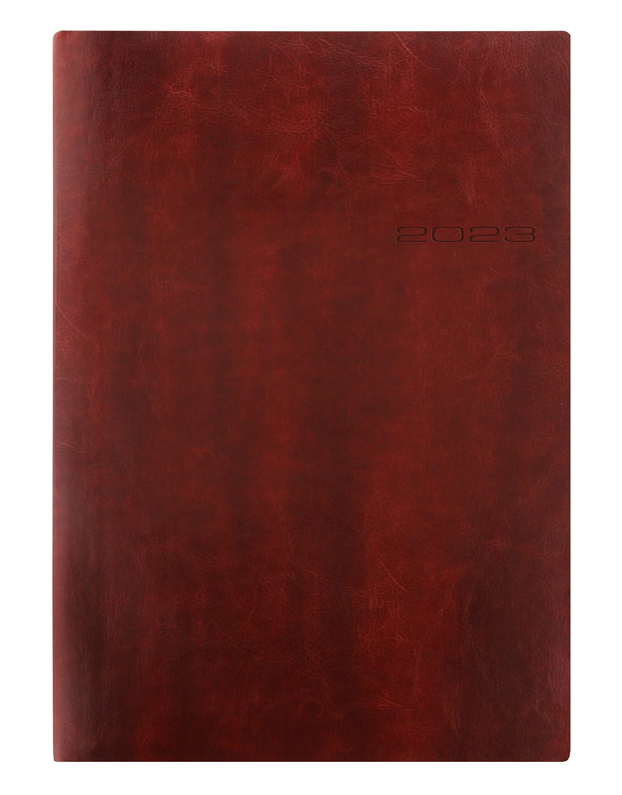 Letts Lecassa A4 week to view 2023 diary - brown
