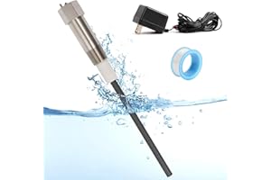 YUBEYI Powered Anode Rod for Water Heater, Suitable for 40-89 Gallon Tanks，24-Hour Egg/Sulfur Smell Elimination, Stops Corrosion and Reduces Limescale, Electric Anode Rod Made of Titanium, 25-Year Warranty