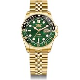 Invicta Pro Diver Men 43mm Stainless Steel Gold Green dial PC32 Quartz