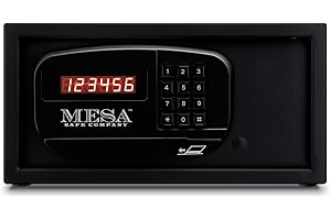 MESA SAFE CO. Mesa Safe MH101E-BLK Hotel Safe, Black