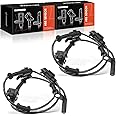 A-Premium ABS Wheel Speed Sensor Compatible with Chrysler & Dodge Models - 300, Challenger, Charger, 2015-2020 - Front Driver and Passenger Side, 2-PC Set, Replace# 68199987AC, 68199987AB
