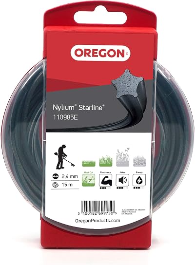 Oregon Star Shaped 2.4mm Strimmer Line with Aluminium Particles 15 m