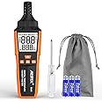 MESTEK Temperature Humidity Meter, High Precision Digital Hygrometer with Ambient, Dew Point, Wet Bulb Temperature for Indoor Outdoor, Thermometer with Min/Max, Data Hold, LCD Backlight, TH11