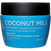 Luseta Coconut Milk Hair Mask 16.9 oz Hydrating Hair Treatment Repair & Restore Damaged Hair, Sulfate Free