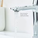 Bristan Frammento Eco Start Basin Mixer Tap with Clicker Waste Chrome view 5