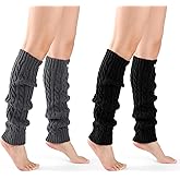 FGZ Leg Warmers for Women 80s 90s Outfit Fashion Ribbed Leg Socks Sports Yoga
