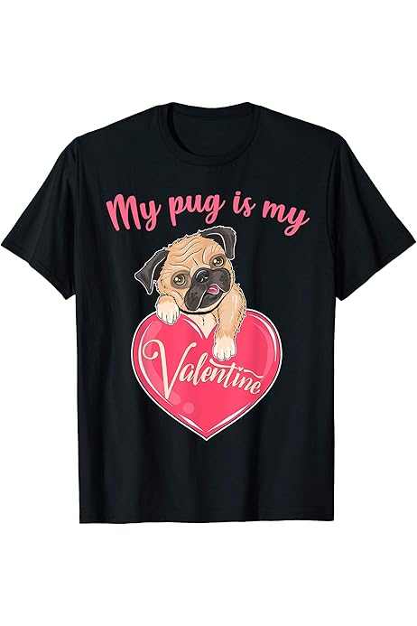 pug valentine shirt