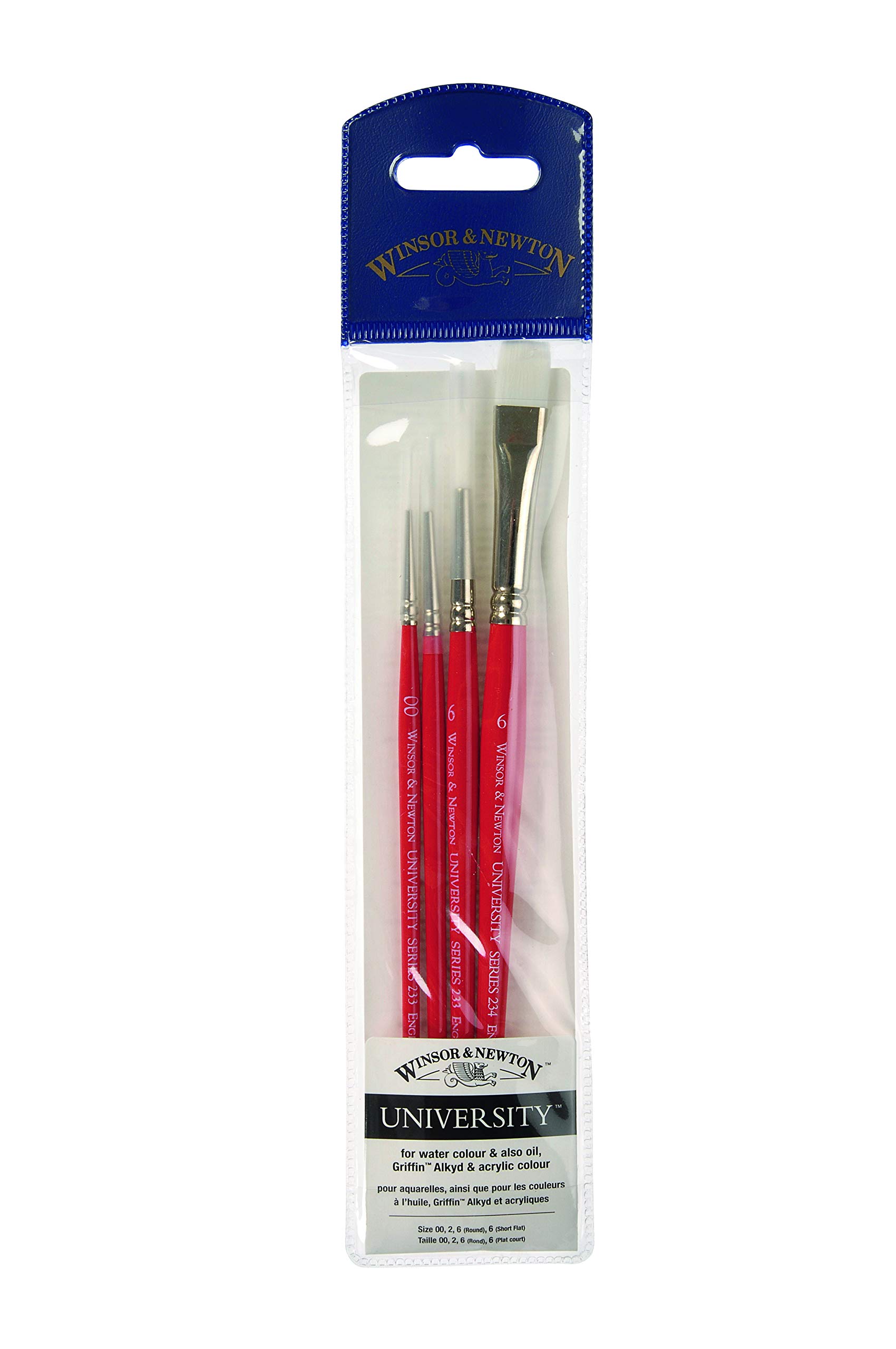Winsor & Newton University Brush Kit (Pack of 4)
