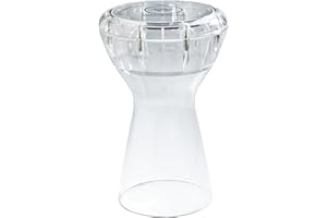 Wambooka Diamond Darbuka Drum with 8.75 inch Head, with Brass tuning keys and Padded Bag 17 inches Length (Crystal Clear PC)