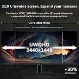 Z Edge 34 Inch Ultrawide Curved Gaming Monitor 165Hz 3440x1440 21:9 view 3