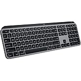 Logitech MX Keys Advanced Wireless Illuminated Keyboard for Mac, Backlit LED Keys, Bluetooth,USB-C, MacBook Pro/Air,iMac, iPa