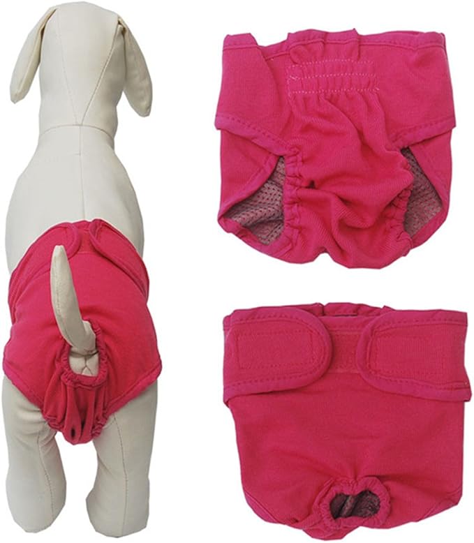 DIKOPRO Dog Underwear, dog panties female, Soft and Comfortable Cotton
