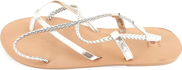 Womens Shade & Shore Cami Braided Thong Sandals Cognac 9 for sale online | eBay