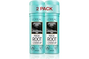 L'Oréal Paris Magic Root Cover Up Root Touch Up, Temporary Hair Dye, Black Hair Dye, Hair Root Touch Up for Thinning Hair, Gr