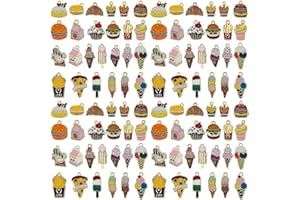 Youdiyla Alloy enamel fruit food coffee Pendant Jewelry Making DIY Keychain Earrings Pendant Various Design Charms for Jewelr