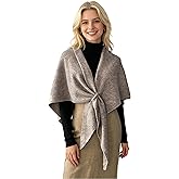 AOMEXAGA Women's Shawl Wrap Scarf Knitted Soft Warm Winter Poncho Cape Fall Fashion Elegant Cardigan Sweater Pashmina
