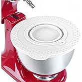 Silicone Mixer Bowl Cover Compatible with KitchenAid 4.5-5 Quart Tilt-Head Stand Mixer, Mixer Bowl Lid to Prevent Spilling of Ingredients