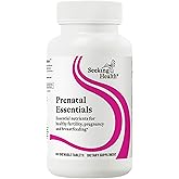 Seeking Health Prenatal Essentials Chewable - Prenatal Support Supplement with Riboflavin - Formula Supports Immune Health & Methylation - B12 Supplement to Support Genetic Development - 60 Tablets