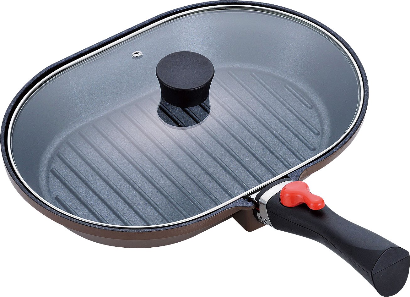 和平フレイズ マローネシェフ グリルパン オーバル型 22×32cmの商品画像