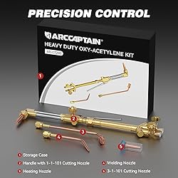 ARCCAPTAIN Oxy Acetylene Cutting Torch, Heavy Duty