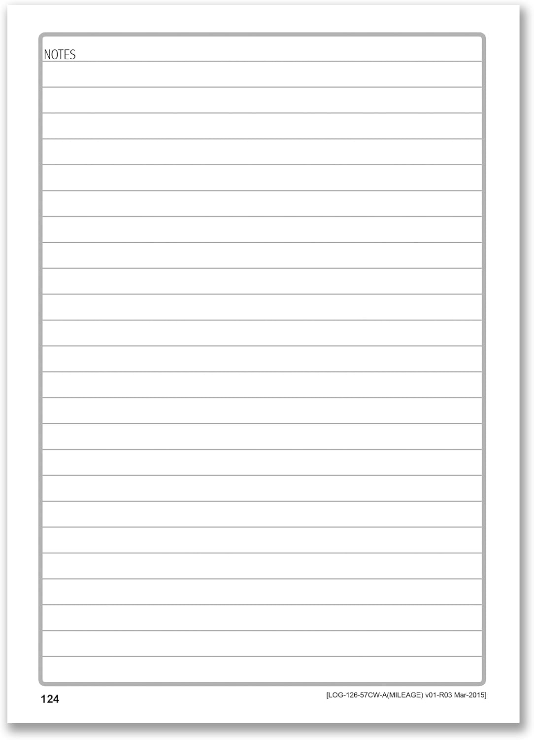 BookFactory Mileage Log Book/Auto Mileage Expense Record Notebook for Taxes - 126 Pages - 5" X 7" Wire-O (LOG-126-57CW-A(Mileage)) : Office Products