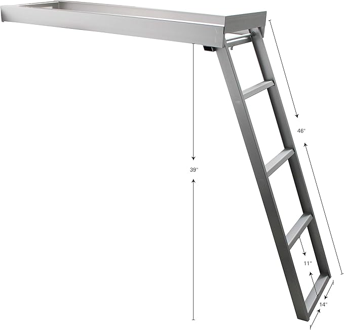 Amazon Com Extreme Max 3005 3434 Undermount Pontoon Ladder 4 Step Automotive