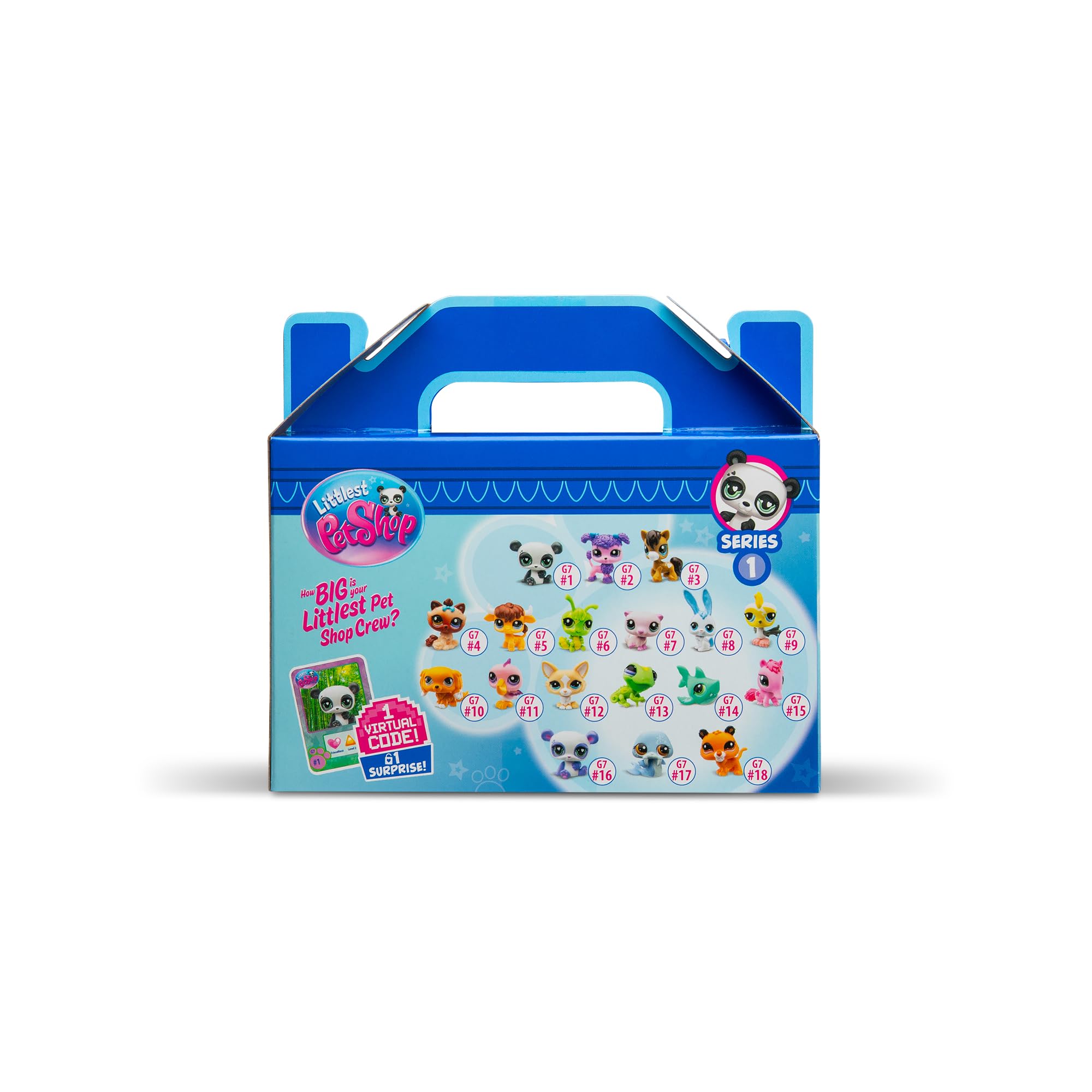 Littlest Pet Shop, Pet Surprise Three Pack - Gen 7, Pets #1 - #18, Authentic LPS Bobble Head Figure, Collectible Imagination Toy Animal, Kidults, Girls, Boys, Kids, Tweens Ages 4+