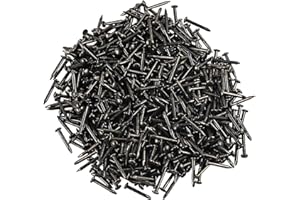 newlng 500PCS Small Nail Round Head Tiny Nails String Art Nails Hand-Made Hardware Accessories Fasteners 1 X 10mm/0.04"X0.4"(DXL) Bronze