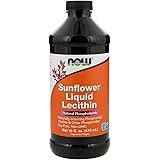 Now Foods, Sunflower Liquid Lecithin, 16 fl oz (473 ml) (Pack of 2)