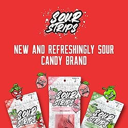 Sour Strips Watermelon Flavored Sour Candy Strips