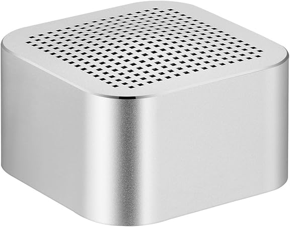 Amazon Mini Bluetoothスピーカー Soonhua Squareワイヤレスbluetooth 4 0スピーカースーパー低音ステレオ サウンドハンズフリー通話ledインジケータ内蔵マイク充電式バッテリーホーム車アウトドア シルバー Soonhua 家電 カメラ