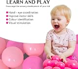 Straame Playballs Soft Pit Balls for Kids Pink 400 Count Crush Proof view 7