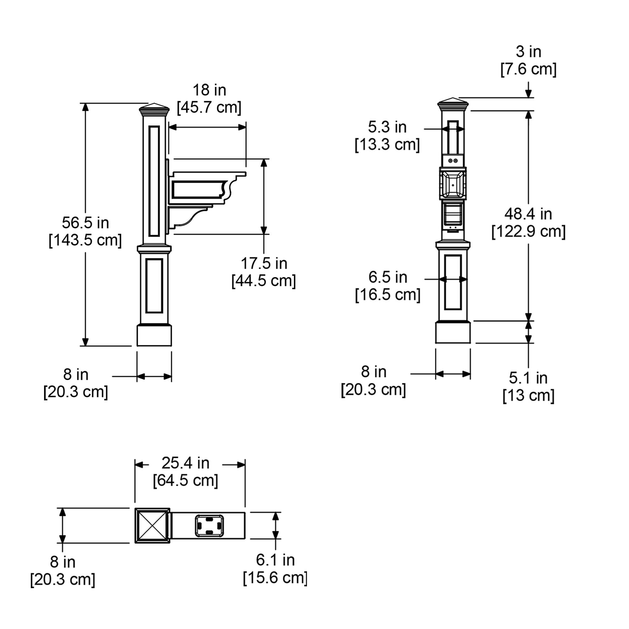 Mayne 581000100 Dover Mail Post Only