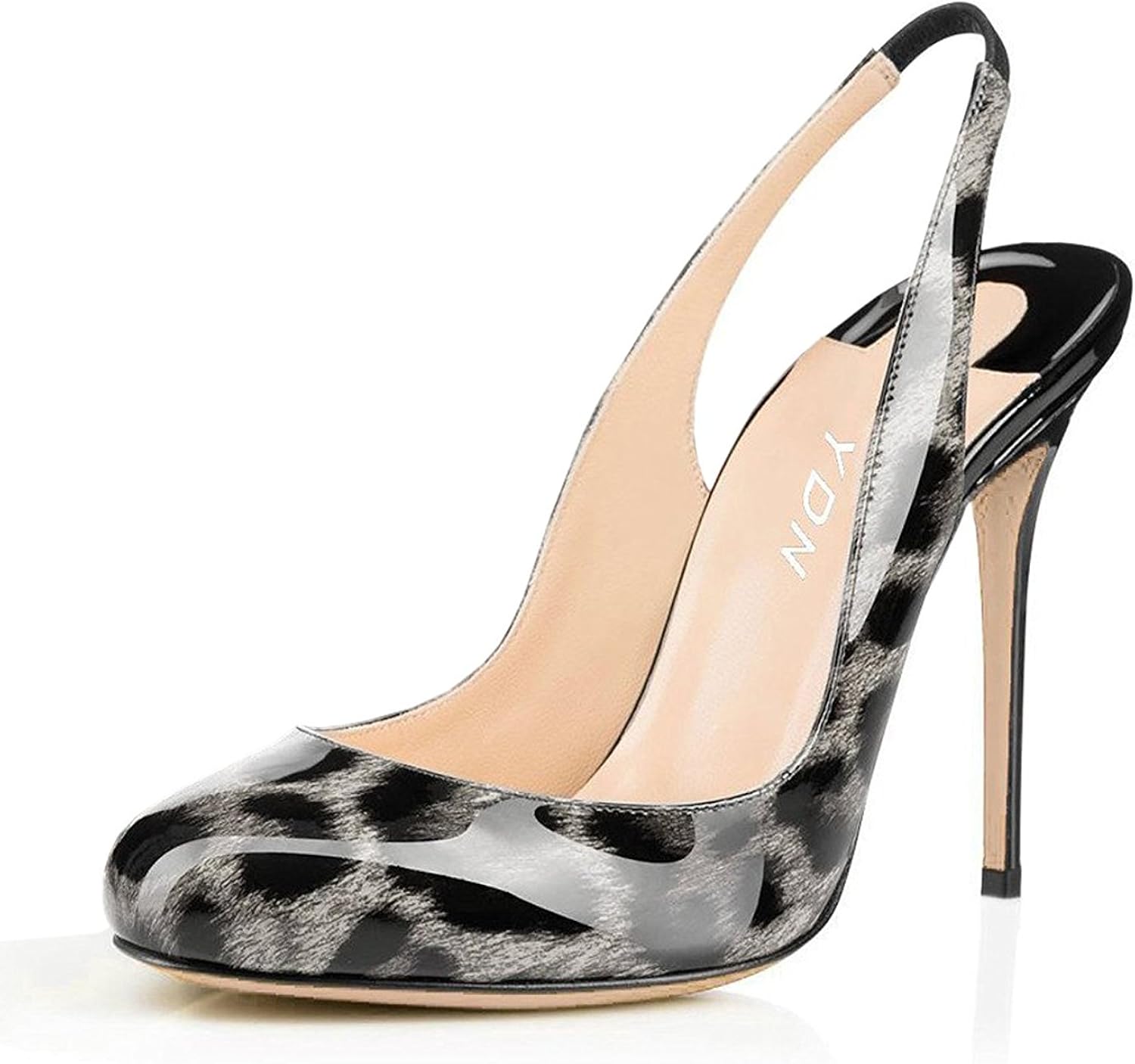leopard slingback heels