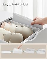 SONGMICS Set of 8 Underwear Drawer Organisers Cloud White RUS008W01 view 6