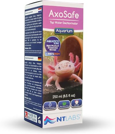 NT Labs AxoSafe Axolotl Water Treatment 250ml Removes Chlorine Halogens