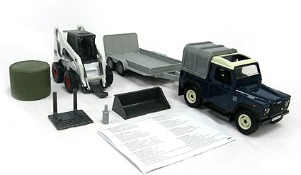 land rover and trailer toy