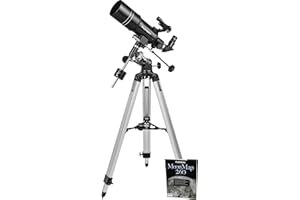 Orion Observer 80ST 80mm Equatorial Refractor Telescope for Adults Astronomy - Compact Telescope for Beginners to View Moon and Planets